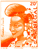 Timbre 20 Francs CFA Femme Peulh